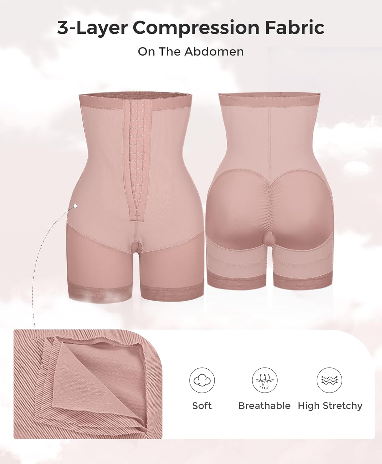 FeelinGirl Faja Body Shaper Tummy Control Shapewear for Women Butt Lifter Post Surgery Fajas Postparto Para Mujer - Image 5