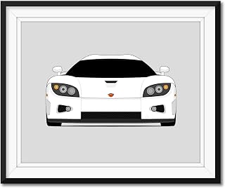 Koenigsegg CCX (2006-2010) Inspired Poster Print Wall Art Decor Handmade (Unframed)