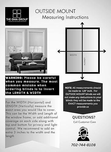 Miniatura 5 de Mini persianas de aluminio hechas a medida de 1 pulgada, elige el tamaño exacto de tu ventana a 18 pulgadas (18 pulgadas de ancho x 35 pulgadas de