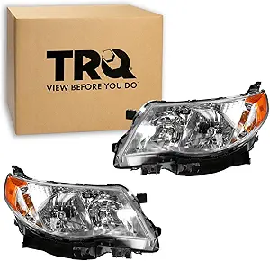 TRQ Headlight Assembly Set for 2009–2013 Subaru Forester