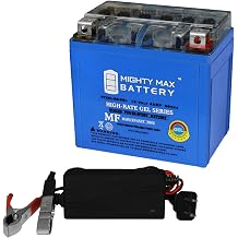 Mighty Max Battery YTX5L-BS GEL Replaces Malaguti F12 Phantom 100 99-00 + 12V 1Amp Chrgr