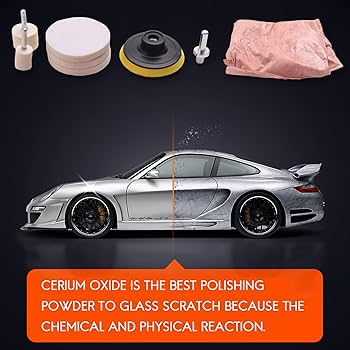 Polvere Di Lucidatura Per Vetro, Rimozione Di Graffi In Vetro | Rimozione Di Graffi Profondi Per La Riparazione Di Finestre | Pasta Per Lucidare Finestre Per Vetro, Pietra, Marmo, Ceramica, Metallo - Foto 4