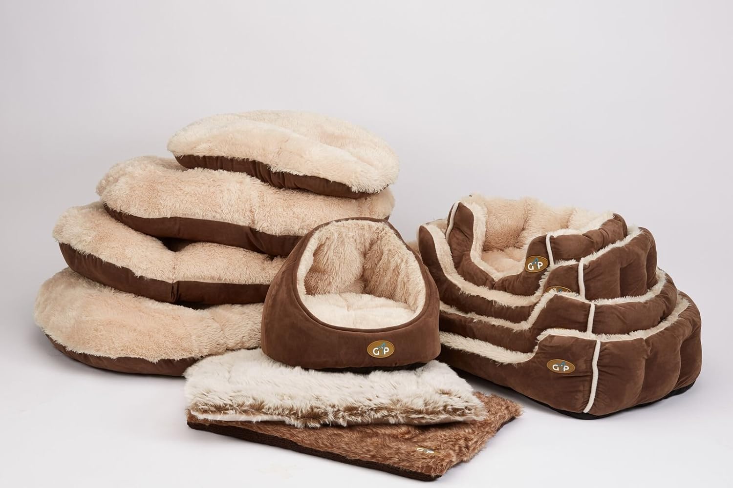 Gor Pets Nordic Oval Cushion for Dog Bed Comfortable Washable 36-inch, Brown, 60 x 80 x 15 cm (L x W x H) - Image 3