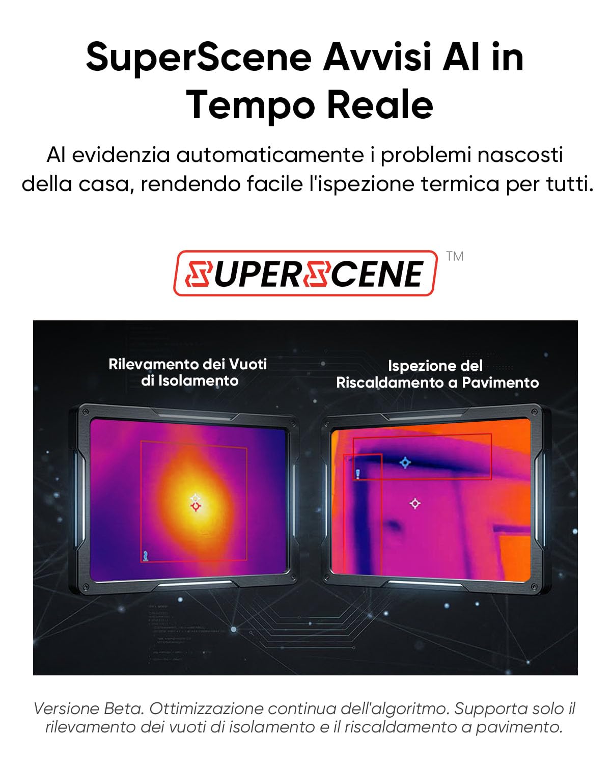 Termocamera HIKMICRO D01, 240x240 SuperIR, 96x96 IR nativo | 11 ore di autonomia con batteria da 3350 mAh, 4 GB, video, IP54, utensili per casa, HVAC ed elettrici