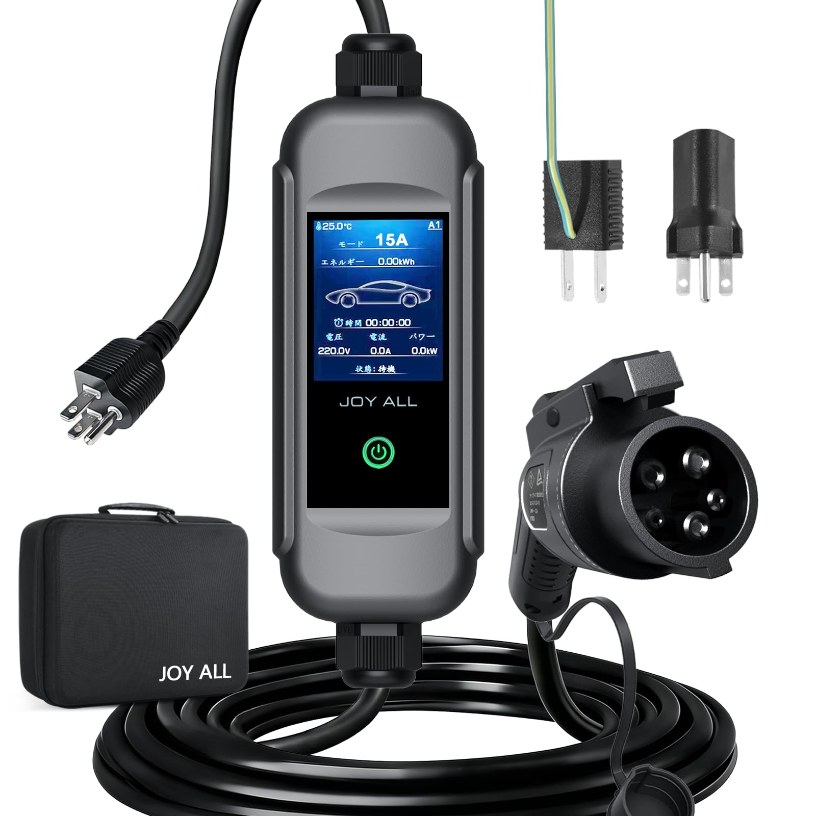 Amazon.co.jp: joy all EV充電器 SAE J1772 EV充電ケーブル 4つ電流