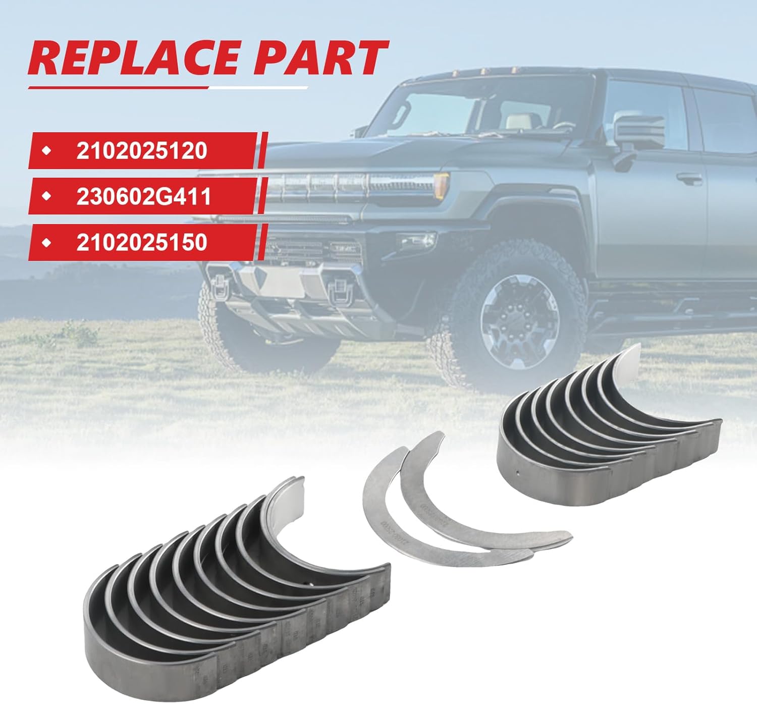 1set crankshaft bearing& connecting rod bearing & thrust bearing 2102025120 230602G411 2102025150 for 2.0 2.4 G4KJ