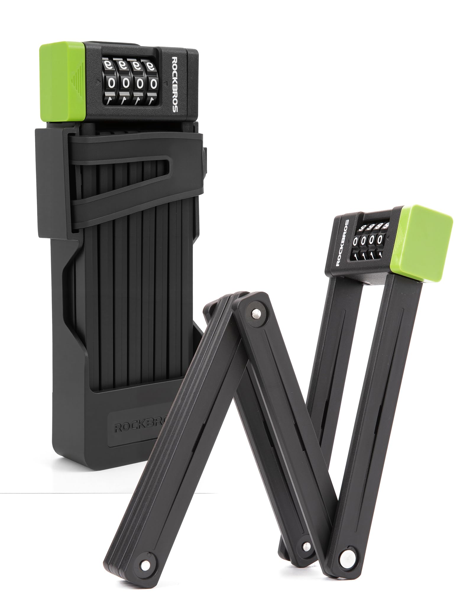 ROCKBROS Combination Folding Bike Lock 360° Rotation Waterproof Anti-Theft Bicycle Lock, for Mountain Road Gravel E Bikes