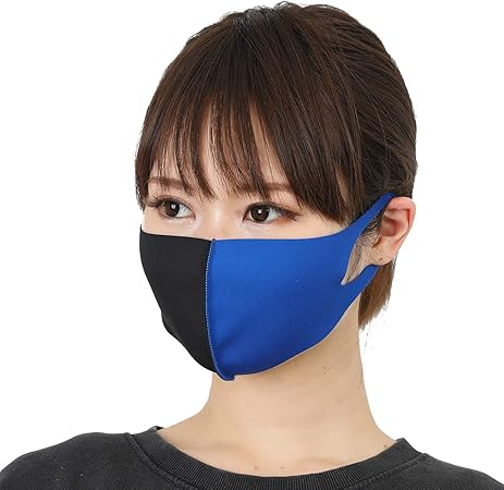 Amazon マスク 洗える 黒 青 メンズ レディース ブランド Blackdia ブラック ブルー Mサイズ Blackdia By 7jewelry 布マスク