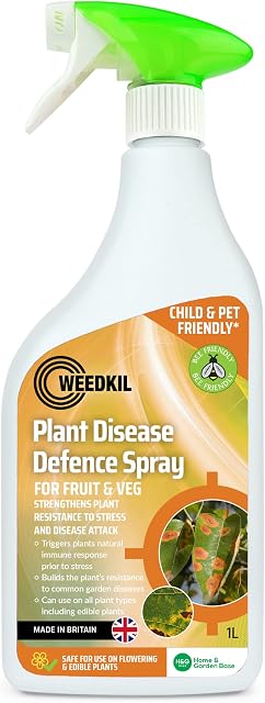 WeedKil Leaf Spot Treatment & Plant Disease Spray 1L | Organic & Natural Plant Protection Spray for Outdoor Plants & Houseplants | Child & Pet Friendly Spray Helps Your Plant Retain Its Health