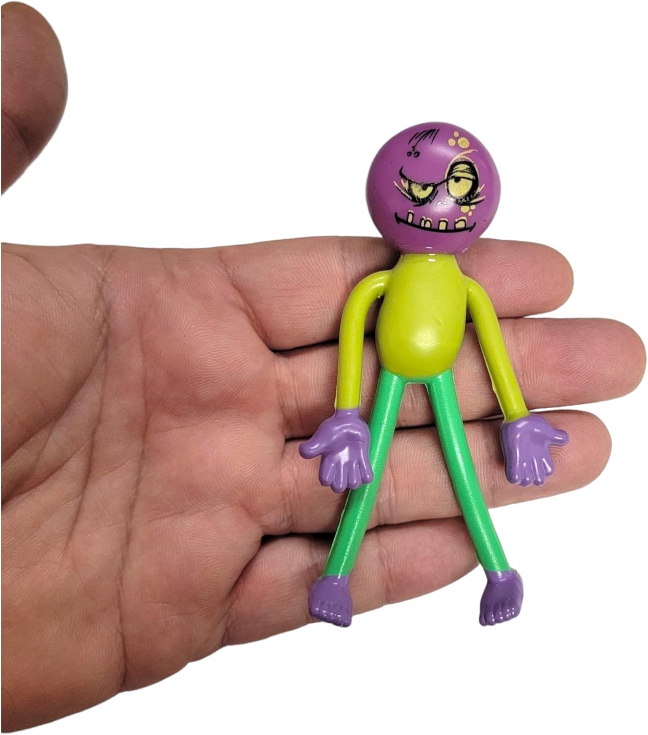 Zugar Land Bendable Colorful Zombi 3.75" Figure Toys (12 Pack) Flexible Rubber Figures Sensory Stress Relief Fidget Toys. Great Party Favor (Zombi)
