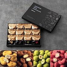 Blissmy 大人の贅沢 4種のナッツチョコレート 12袋入り（キャラメル×ピーカンナッツ、ラズベリー×カシューナッツ、抹茶×ヘーゼルナッツ、ココア×マカダミアナッツ ）