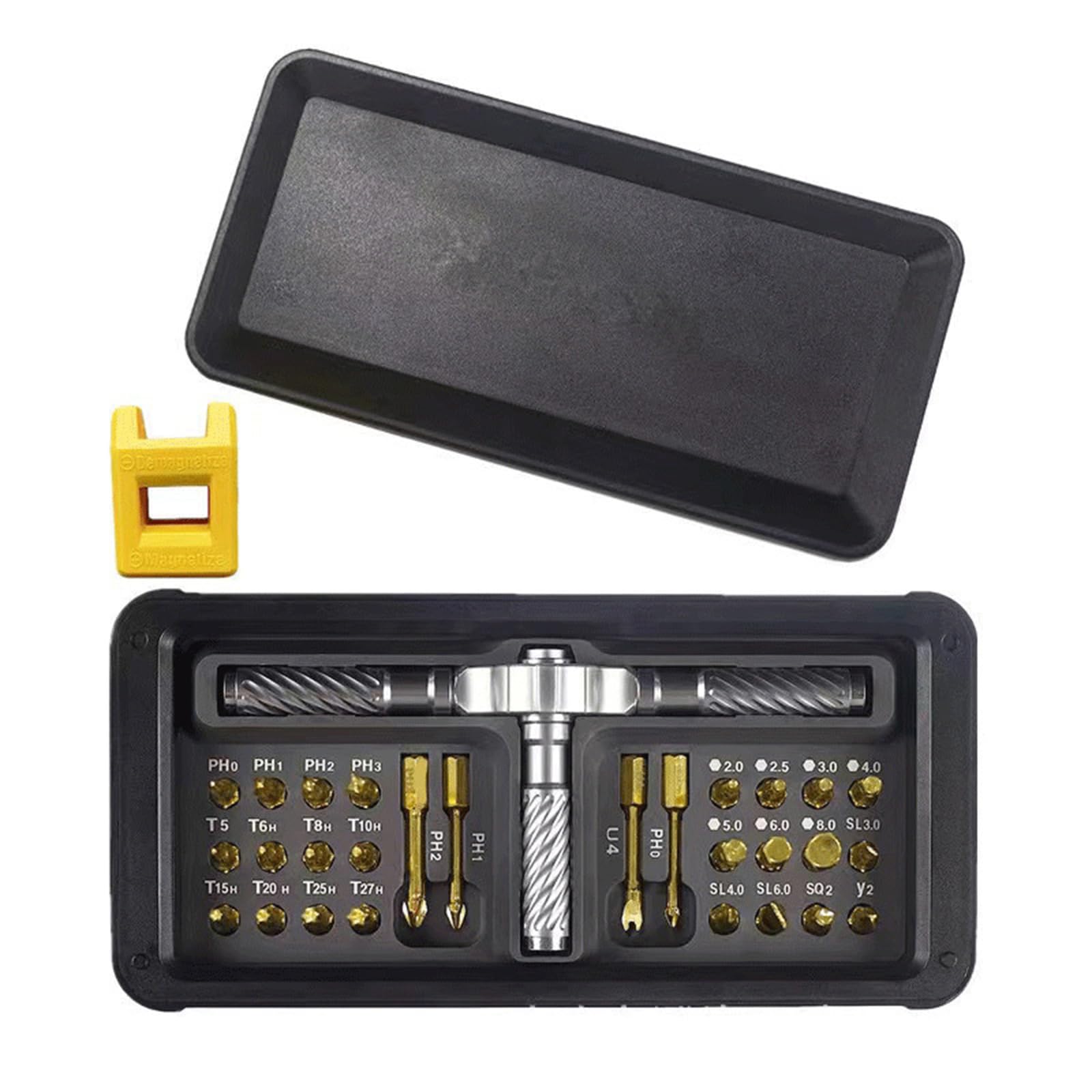 30 in 1 Rotating Screwdriver Set with Detachable Handle for Cellphone Computer Tablet Electroni Ratcheting Screwdriver