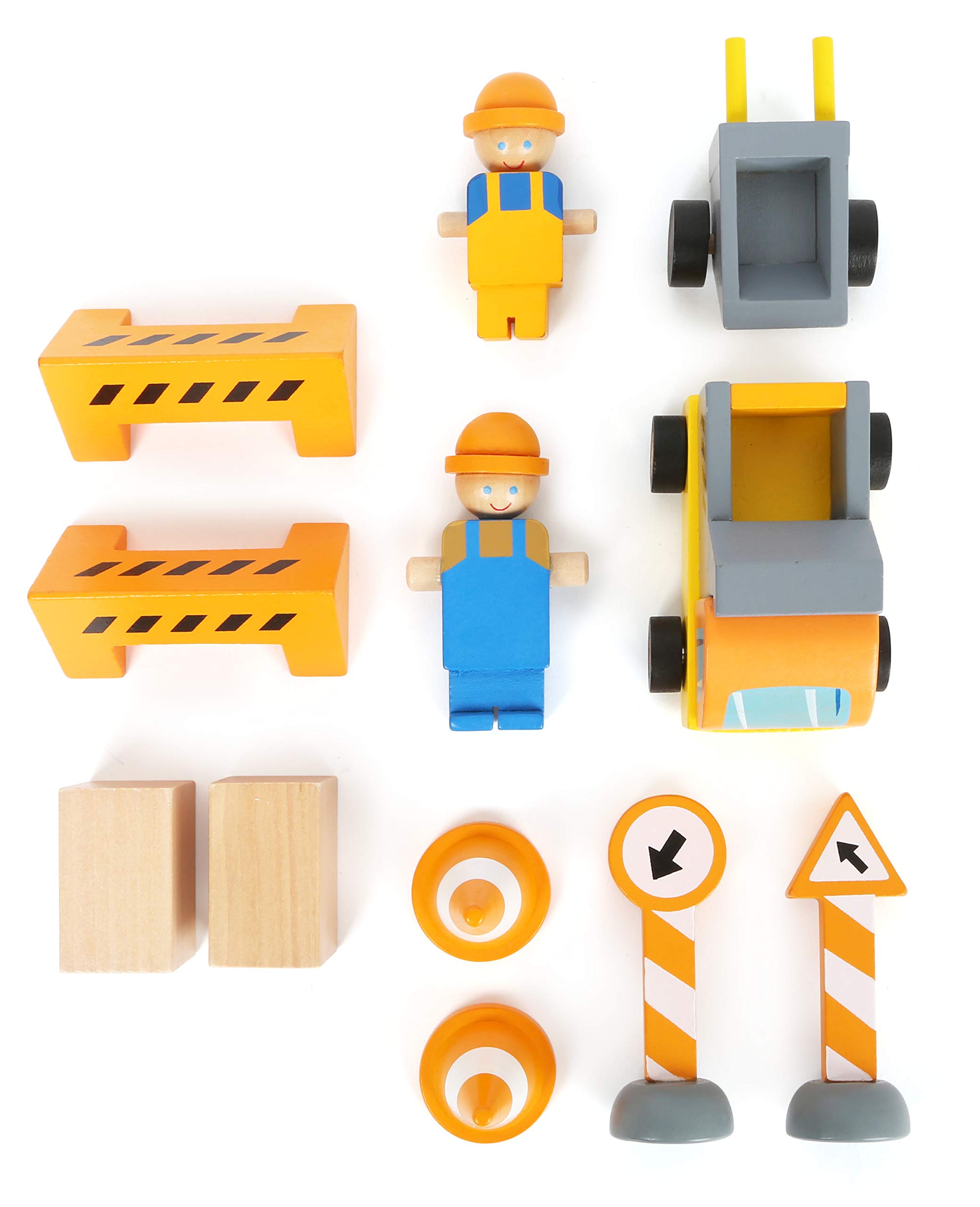 Small Foot Grue de Chantier, Jeu pour Enfants en Bois, à partir de 3 Ans, 12007