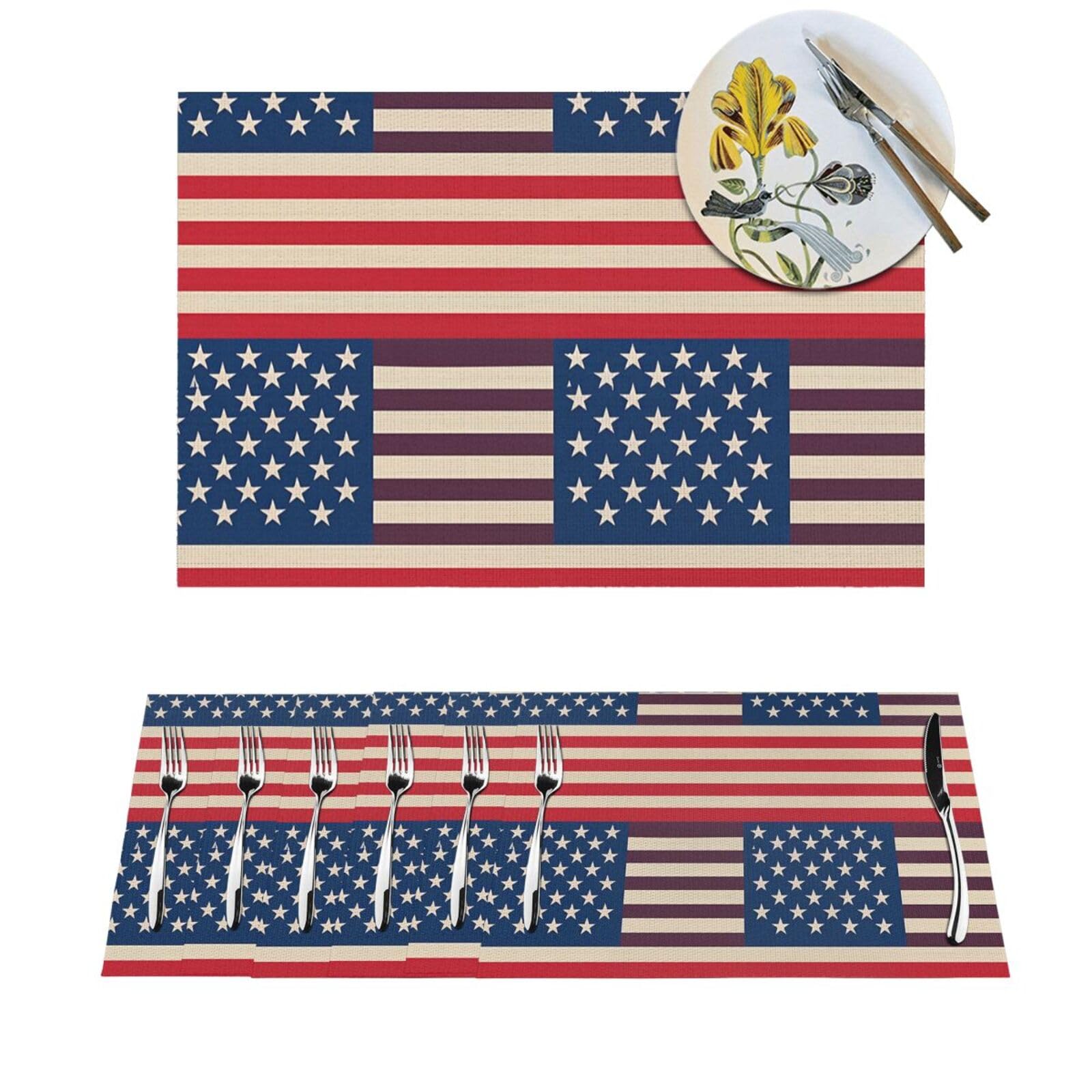 Sets de table tissés haut de gamme résistants à la chaleur x4