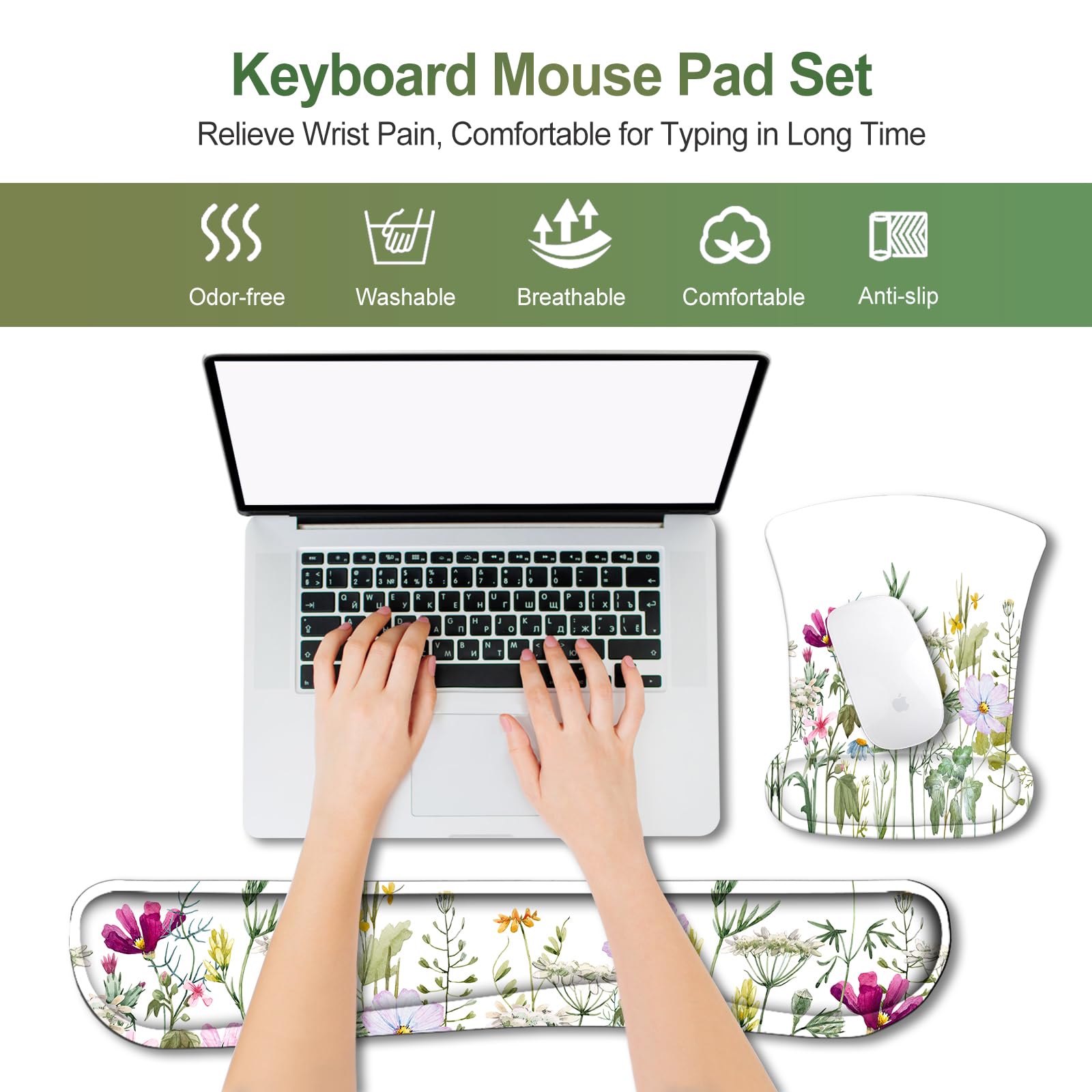 ArtSo Memory Foam Wrist Rest - Pain Relief Typing -2
