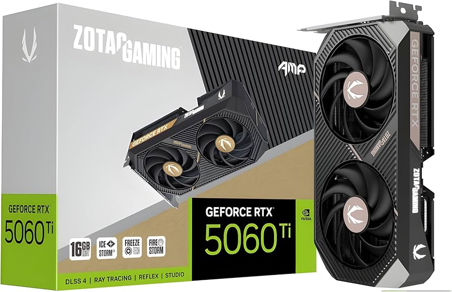 グラフィックボード・グラボ・ビデオカード ZOTAC GAMING GeForce RTX 5060 Ti Amazon.com: ZOTAC Gaming GeForce RTX 5060 Ti 16GB AMP DLSS 4 16GB
