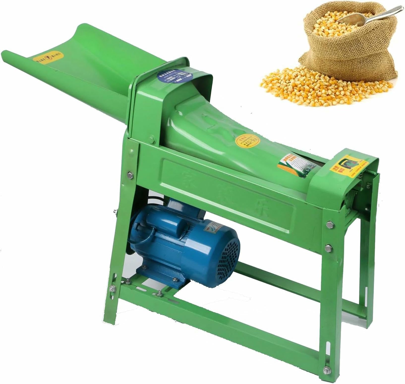 Electric Corn Thresher, 1500W Motor Powered Maize Sheller,Commercial Corn Huller, for Small Farms, Agriculture