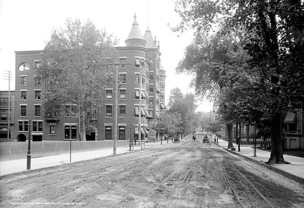 1906 Palatine Hotel and Grant St., Newburgh, NY Vintage