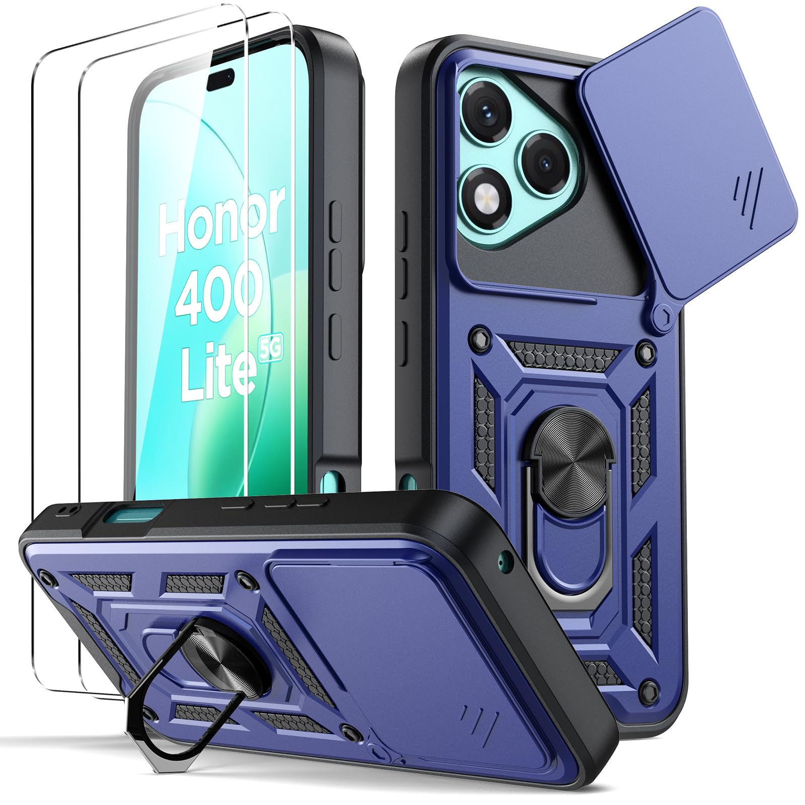 Qasyfanc Hybrid Cover Compatibile con Samsung Galaxy A34 5G con Protezione Fotocamera e 2