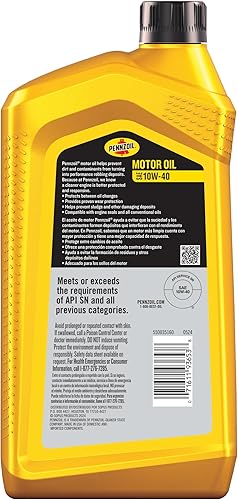 Miniatura 10 de Pennzoil 5W-20 - Aceite de motor de mezcla sintética (caja de 6 unidades de 1 cuarto de galón)
