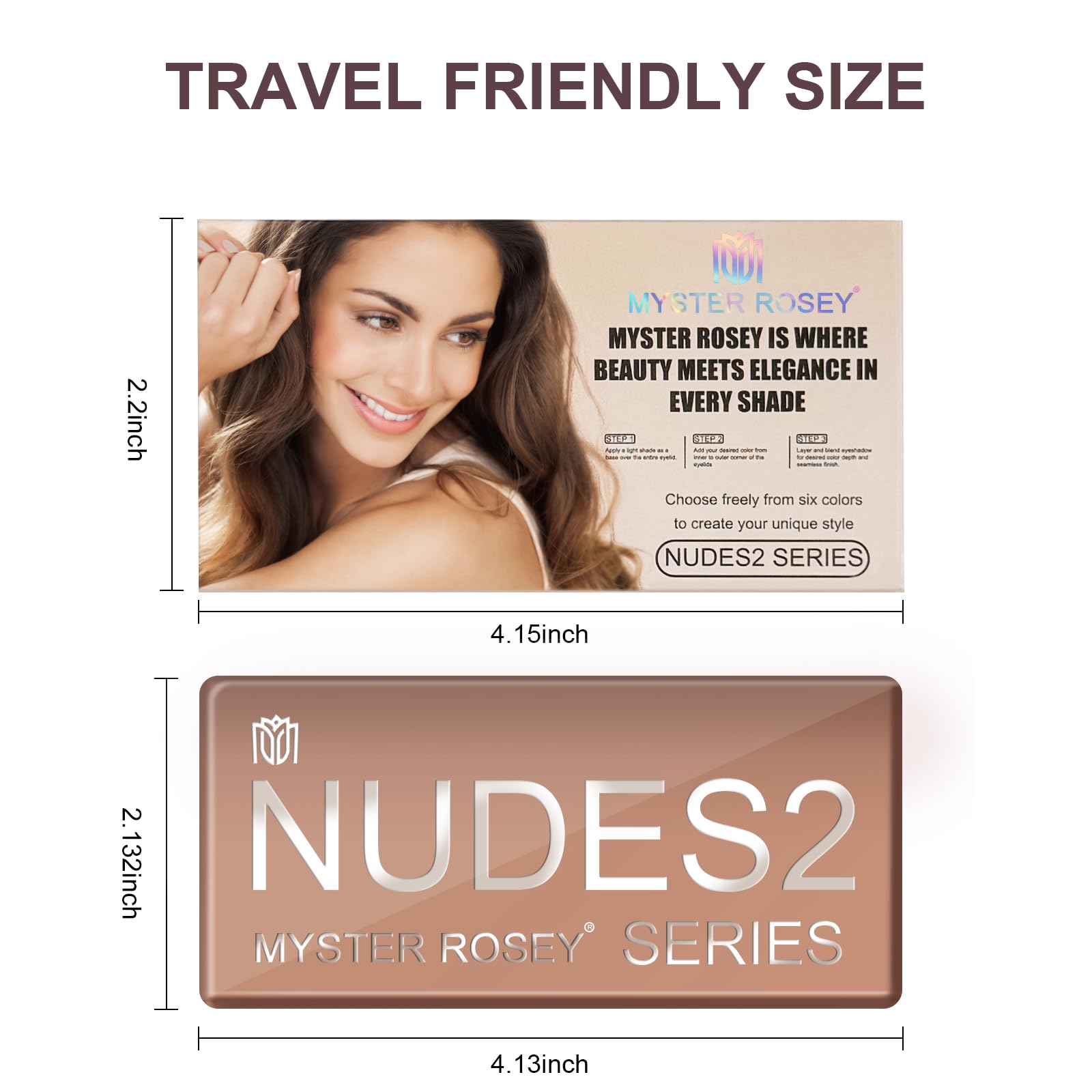 MYSTER ROSEY Nudes 2 Matte Eyeshadow Palette -5