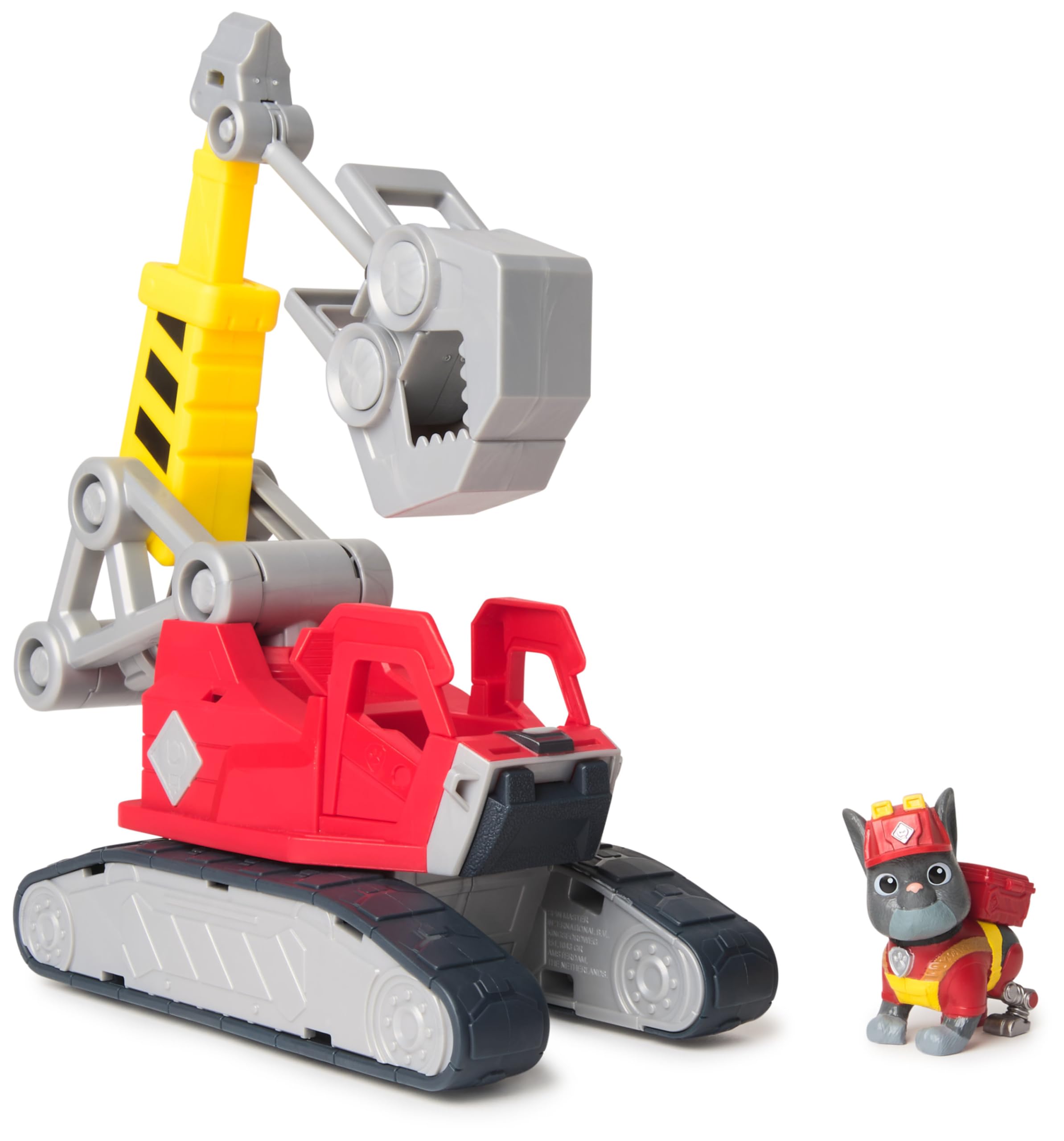 Rubble & Crew Charger's Mega Power Crane, Toy Truck with Charger Figure and 2 Detachable Tools, PAW Patrol Kids Toys for Boys and Girls Ages 3 and Up.