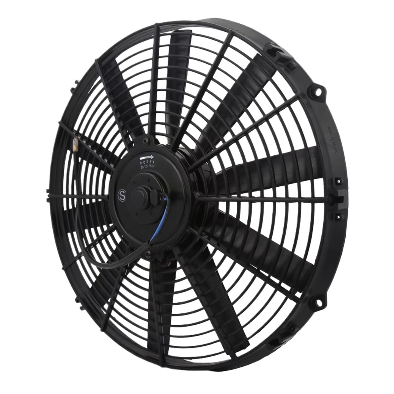 Radiador Eléctrico Universal De 12" 14" 12V 80W Intercooler Radiador De Motor Enfriador De Aceite Ventilador De Empuje De Refrigeración Delgado Ventilador Radiador Motor