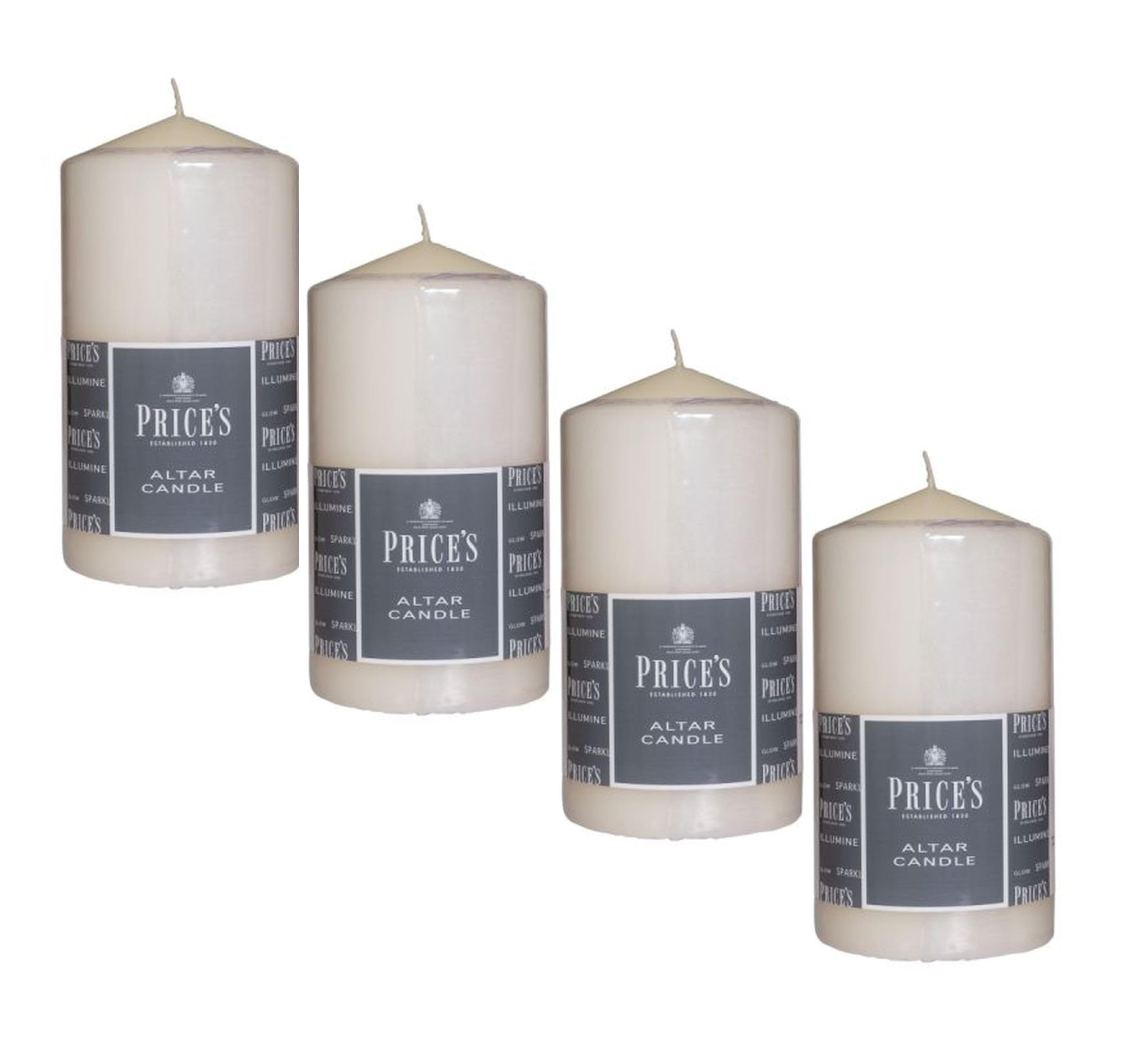 Price's 4X Prices Altar Candle15Cm X 8Cm75 Hours Burn Time from B&Q