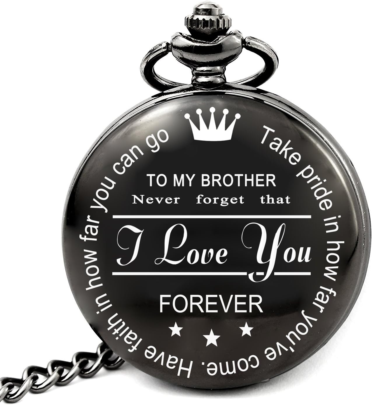 Big Brother Gifts for Brother Birthday Wedding Christmas Graduation Baptism Gift Unique - Take Pride in How Far You've Come Have Faith in How Far You Can Go