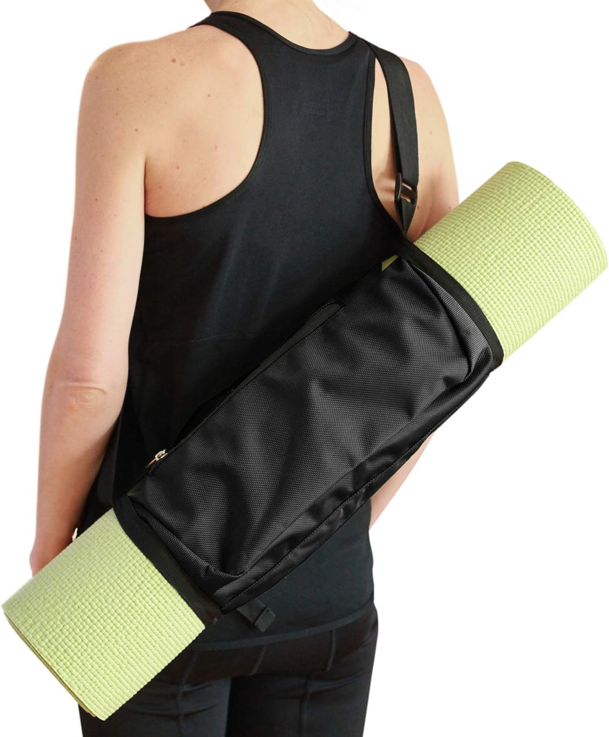 Aurorae Yoga Mat Bag Mat Sling Carrier Large Outside Zip Closure