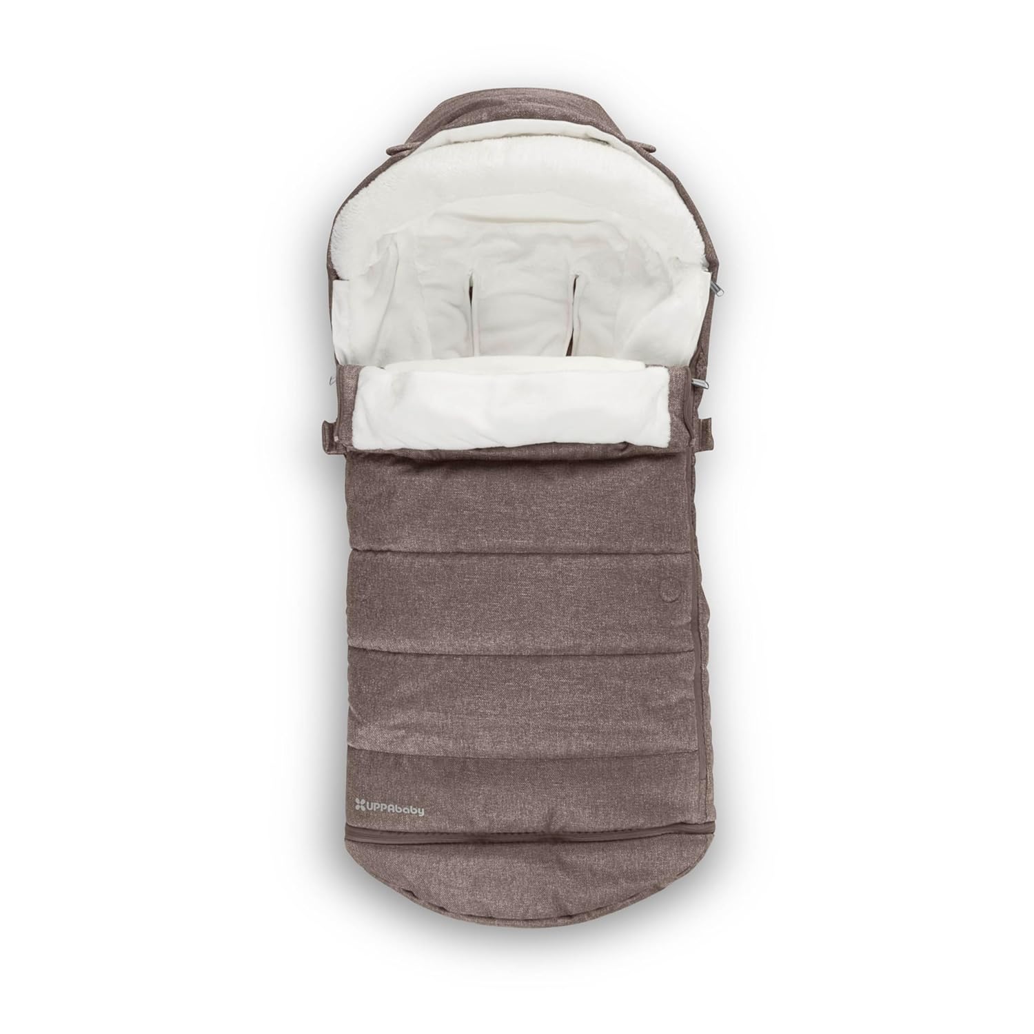 UPPAbaby CozyGanoosh 2-in-1 Seasonal Footmuff – Easily Attaches to UPPAbaby Strollers + RumbleSeat – Versatile, Ultra-Plush Zip-Out Liner for Cold Weather – Owen (Mocha Mélange)