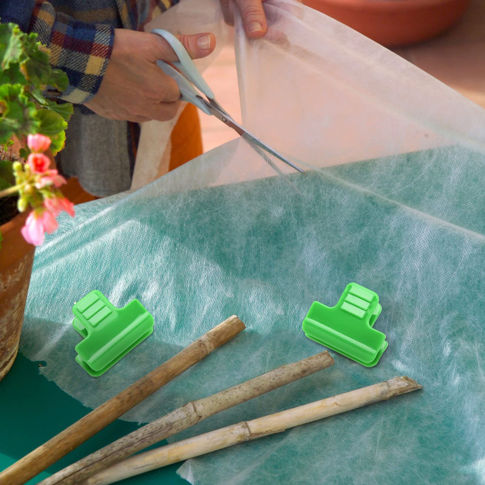 BELUAPI Lot De 24 Clips De Fixation En Plastique Pour Serre