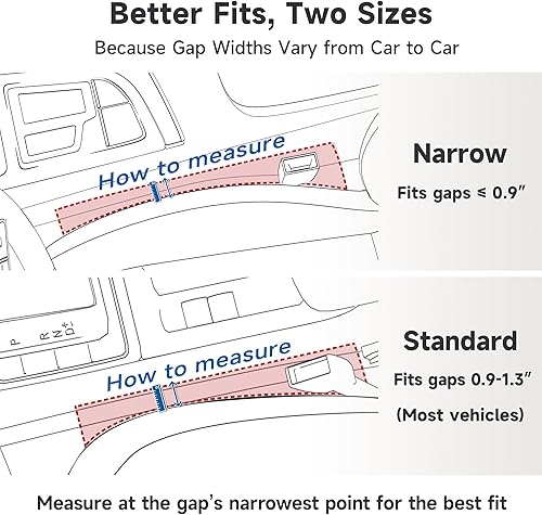 Miniatura 9 de Juego de 2 rellenos de espacio para asiento de automóvil, espuma suave, multifuncional, con organizador y función de gancho, tapón de espacio 3 en