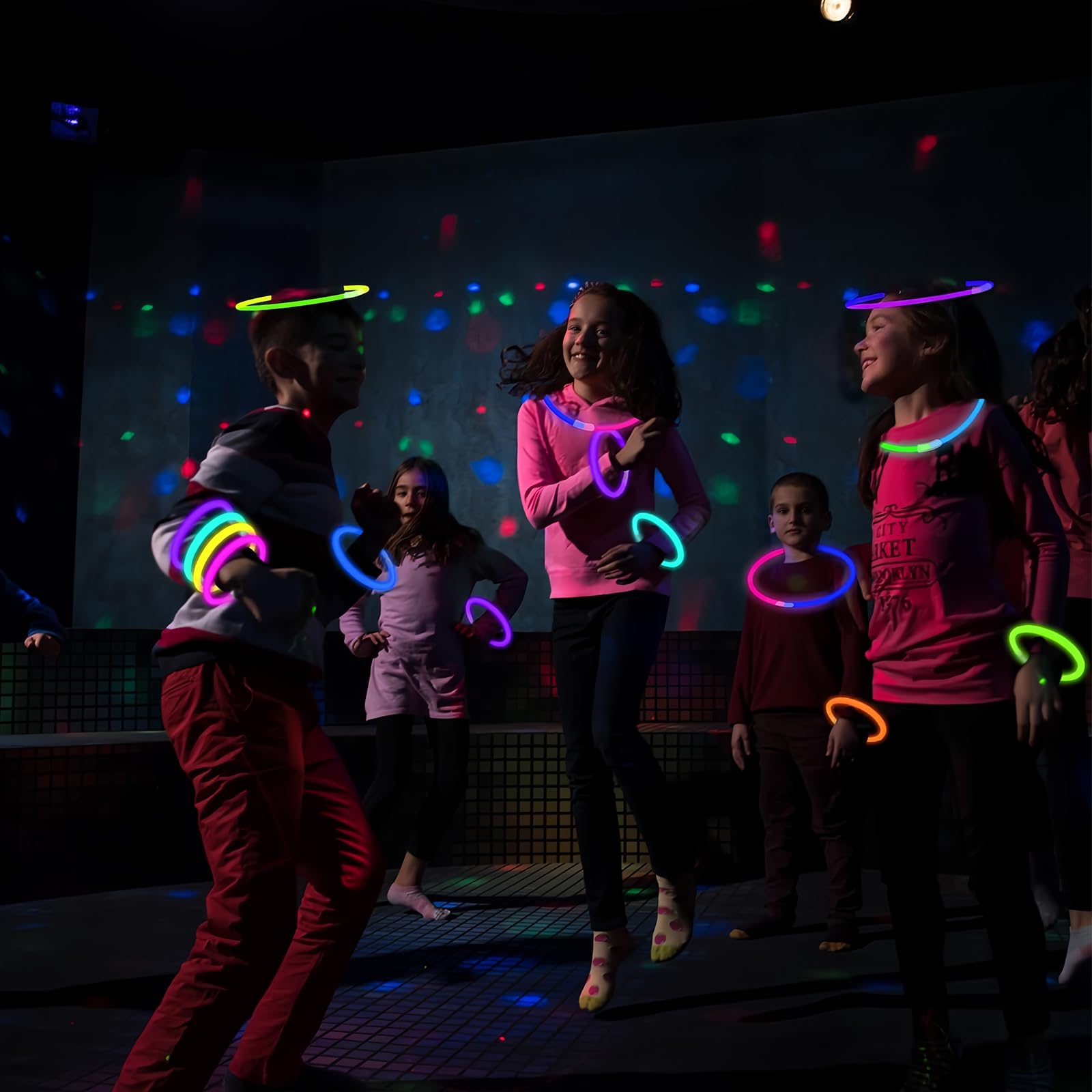 DONGQI 230 Pièces Bracelet Fluorescent Luineux, Bracelets Fluorescents