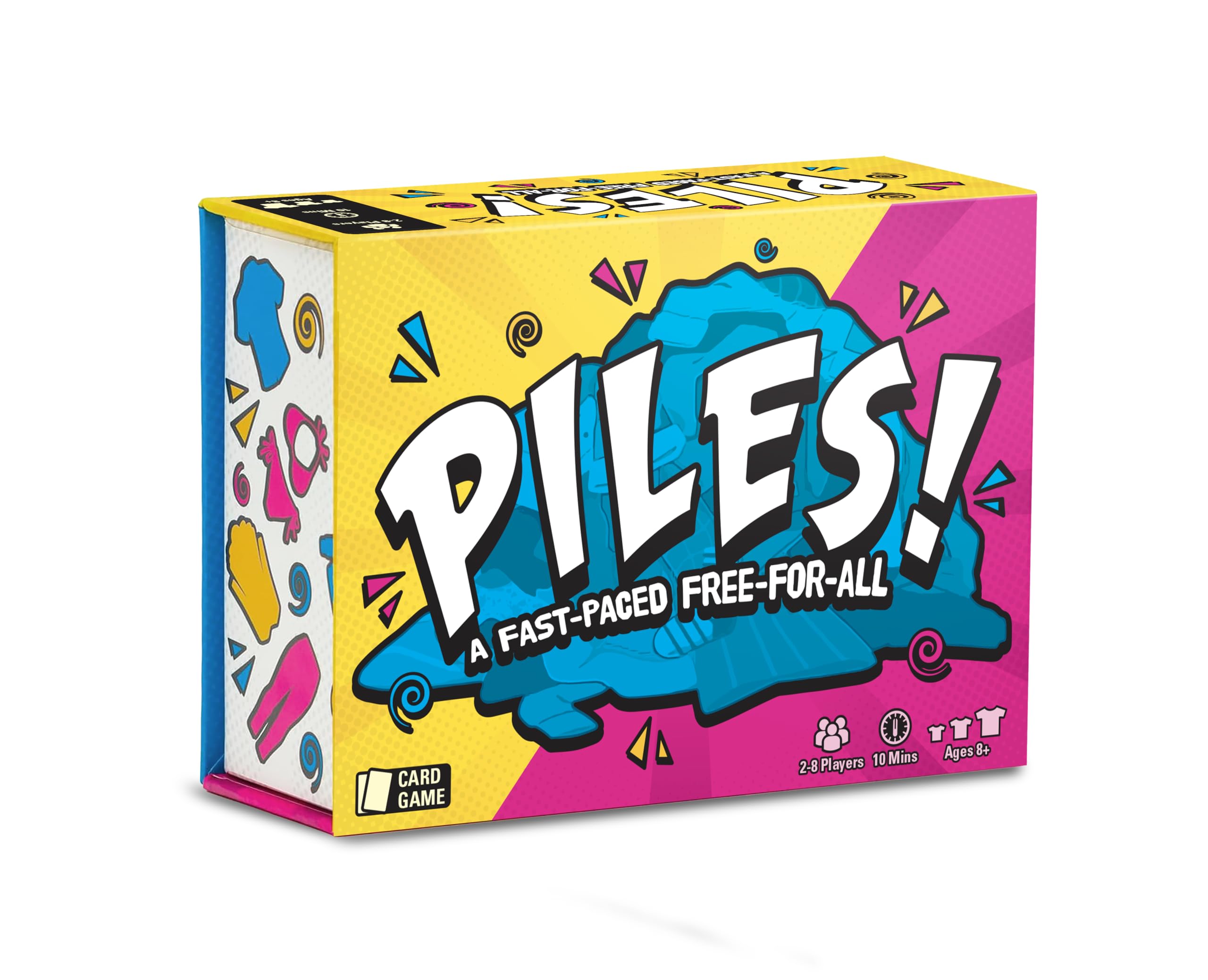 Asmodee Juego de cartas Piles! - Juego de acción rápida para 2-8 jugadores