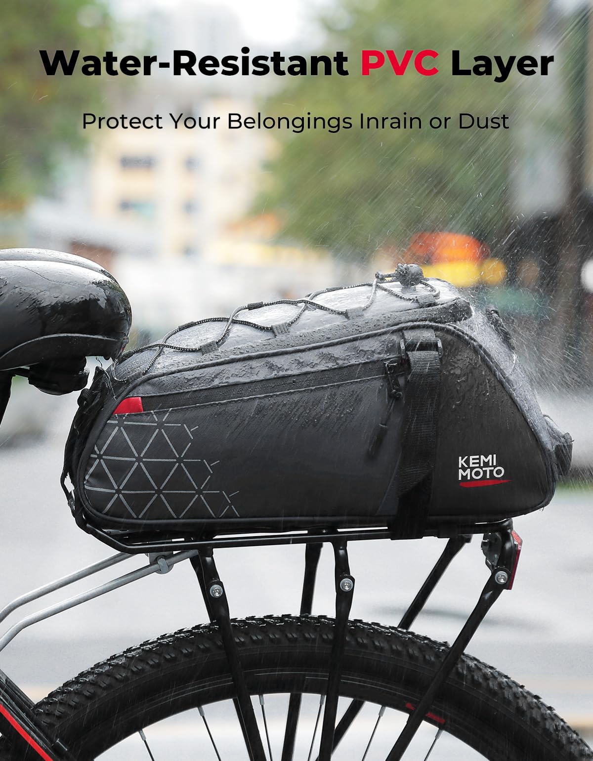 Borse Laterali Per Bici KEMIMOTO 8L - Impermeabili In PVC, Per Mountain Bike E Bici Da Strada, Nero - Foto 8