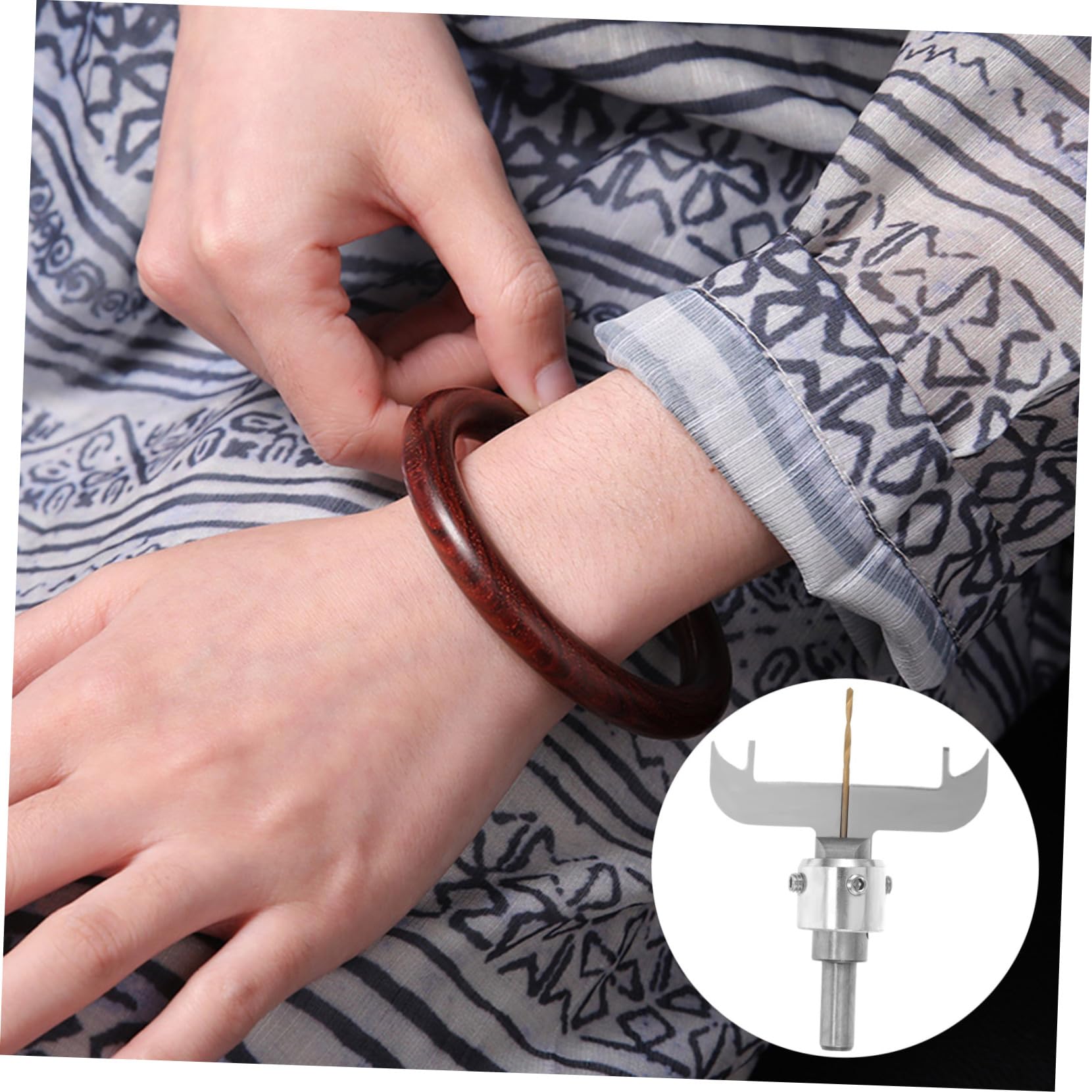 5sets Punte Da Trapano Per Legno Con Cutter Per Creare Braccialetti Legno Kit Per Falegnameria Con Alta Durezza Adatto Per Ebony Sandalo e