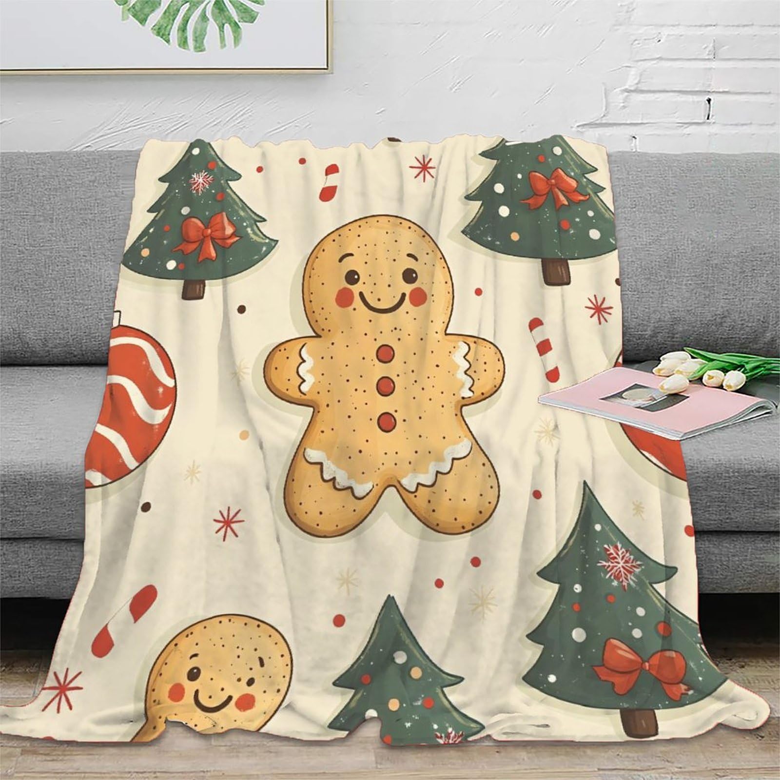 Couverture Noël plaid canapé microfibre pour vos soirées cocooning