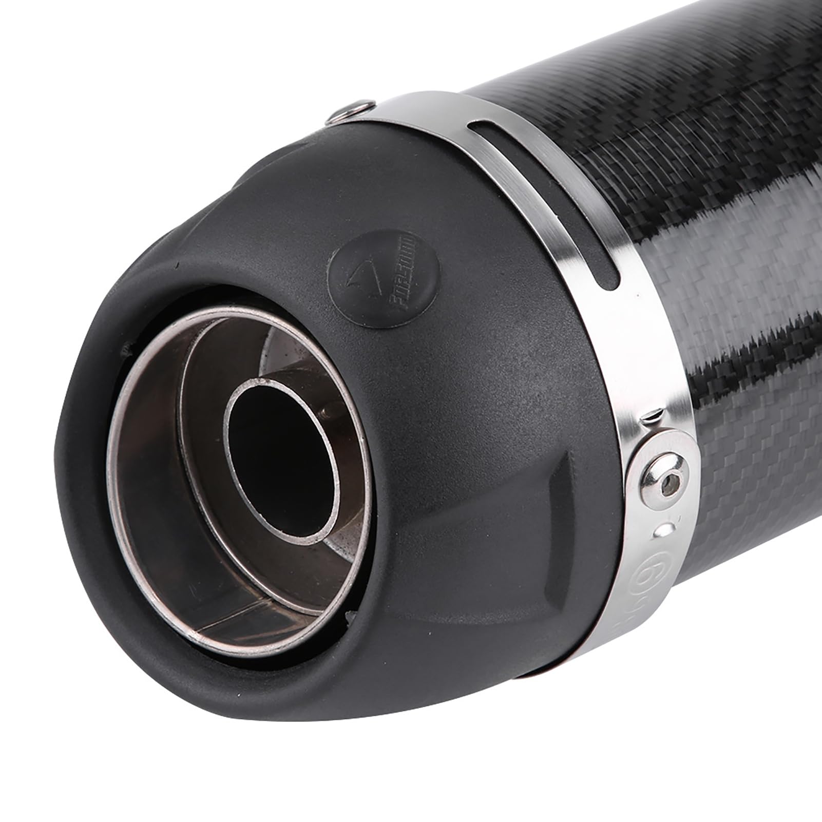 KIMISS Muffler Pipe de 51mm, para motos, fibra de carbono brillante, modificado con DB Killer, tubo de universal