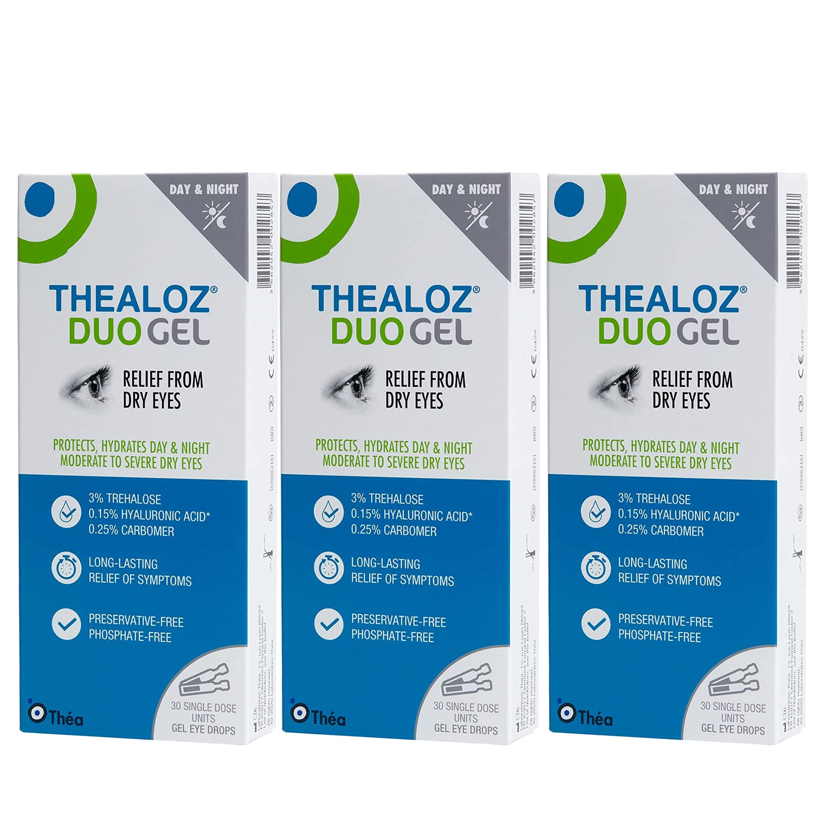 Buy Thealoz Duo Gel Dry Eye Drops Tired & Dry Eyes Hypotonic Solution