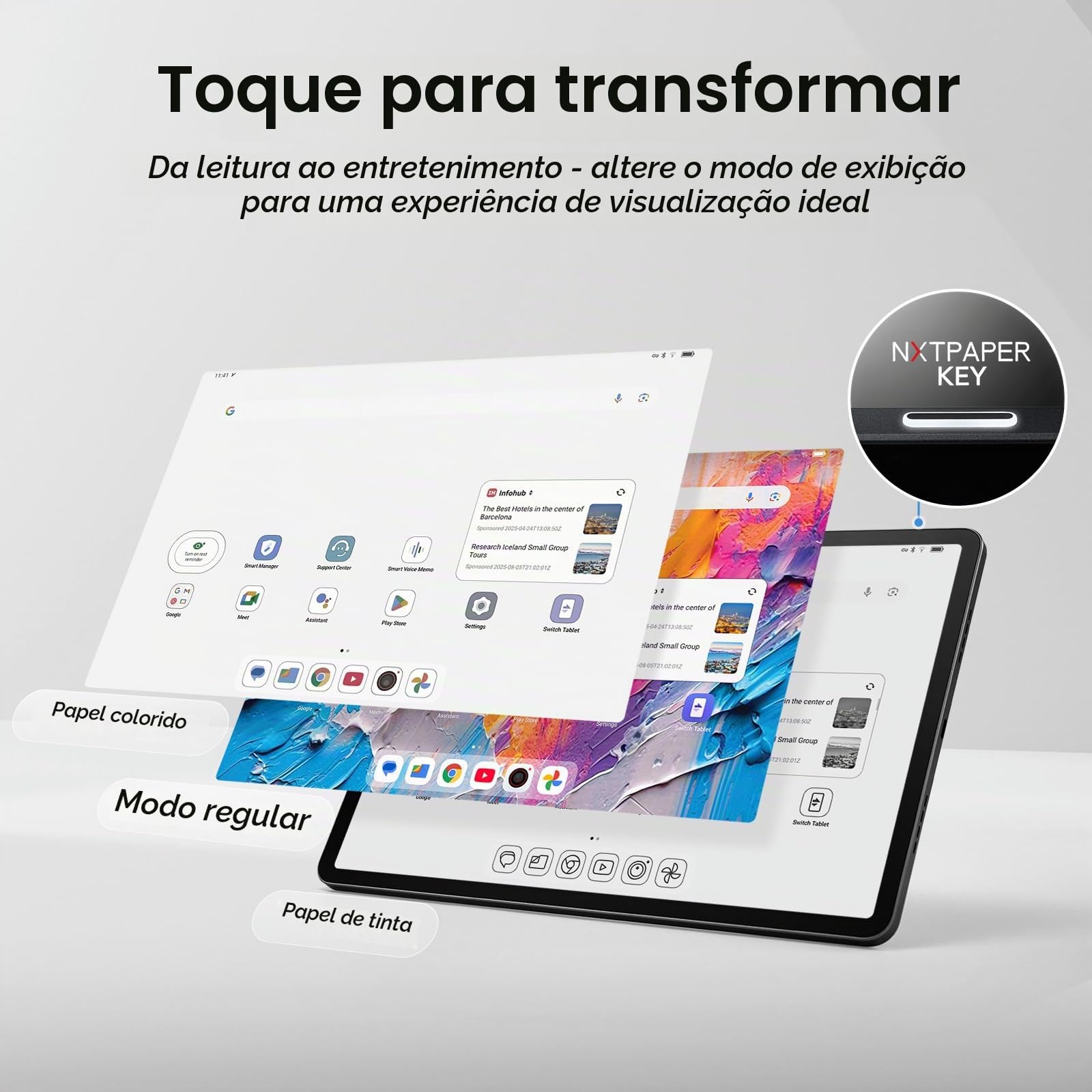 TCL NXTPAPER 11 Plus Android Tablet, 11,5 polegadas 120 Hz 2,2 K