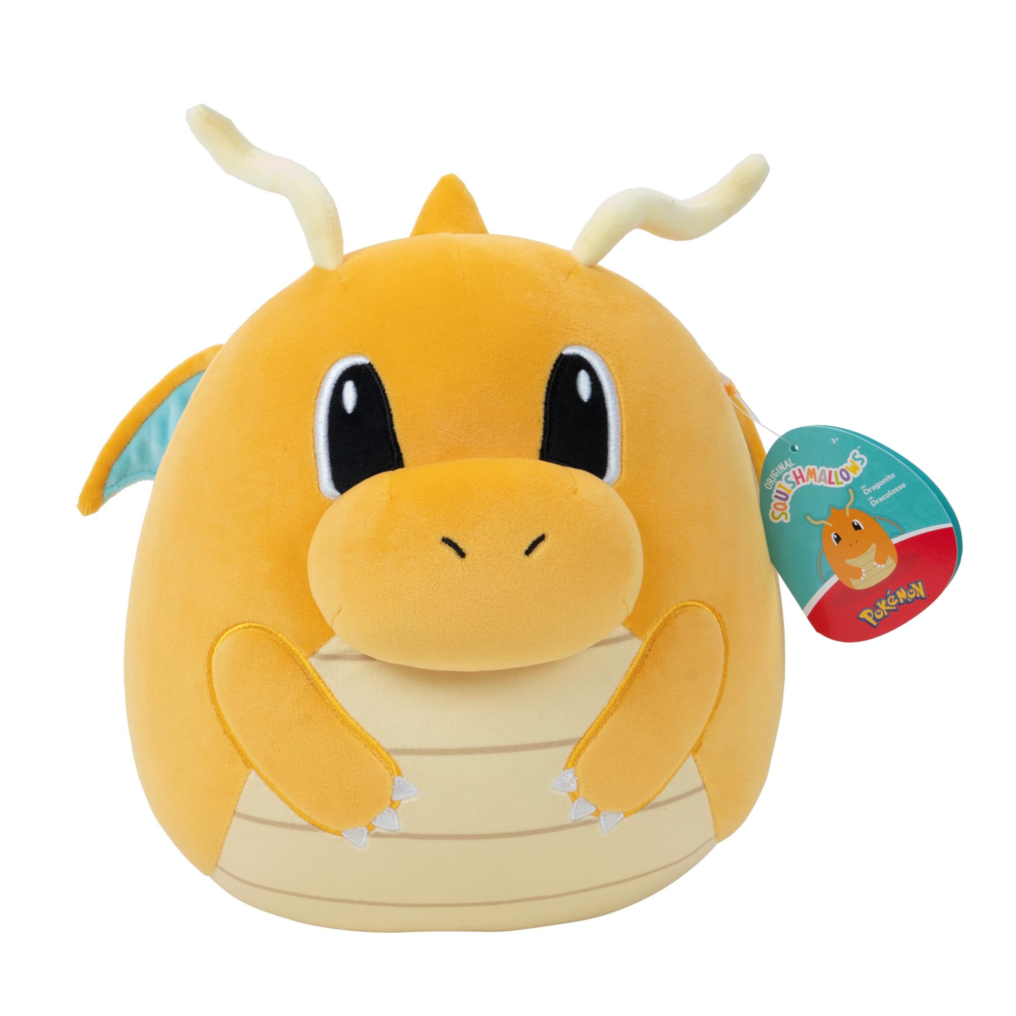 Original 10-Inch Dragonite Pokémon Plush - Ultrasoft Official Jazwares Plush (Medium)