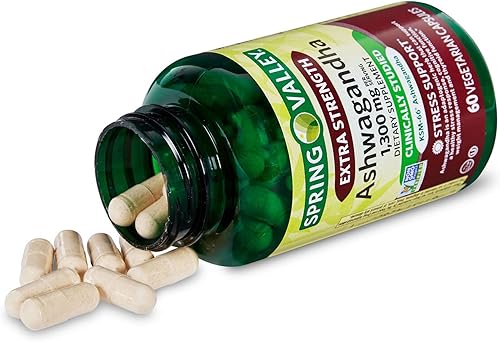 Miniatura 5 de Ashwagandha extra fuerte 1300 mg, 60 cápsulas vegetarianas  Estrés y apoyo cognitivo  Bienestar holístico, sin soja, sin gluten y sin lactosa