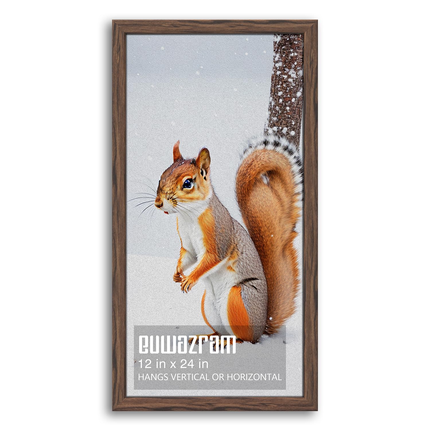 Rustic Walnut 12x24 Frame