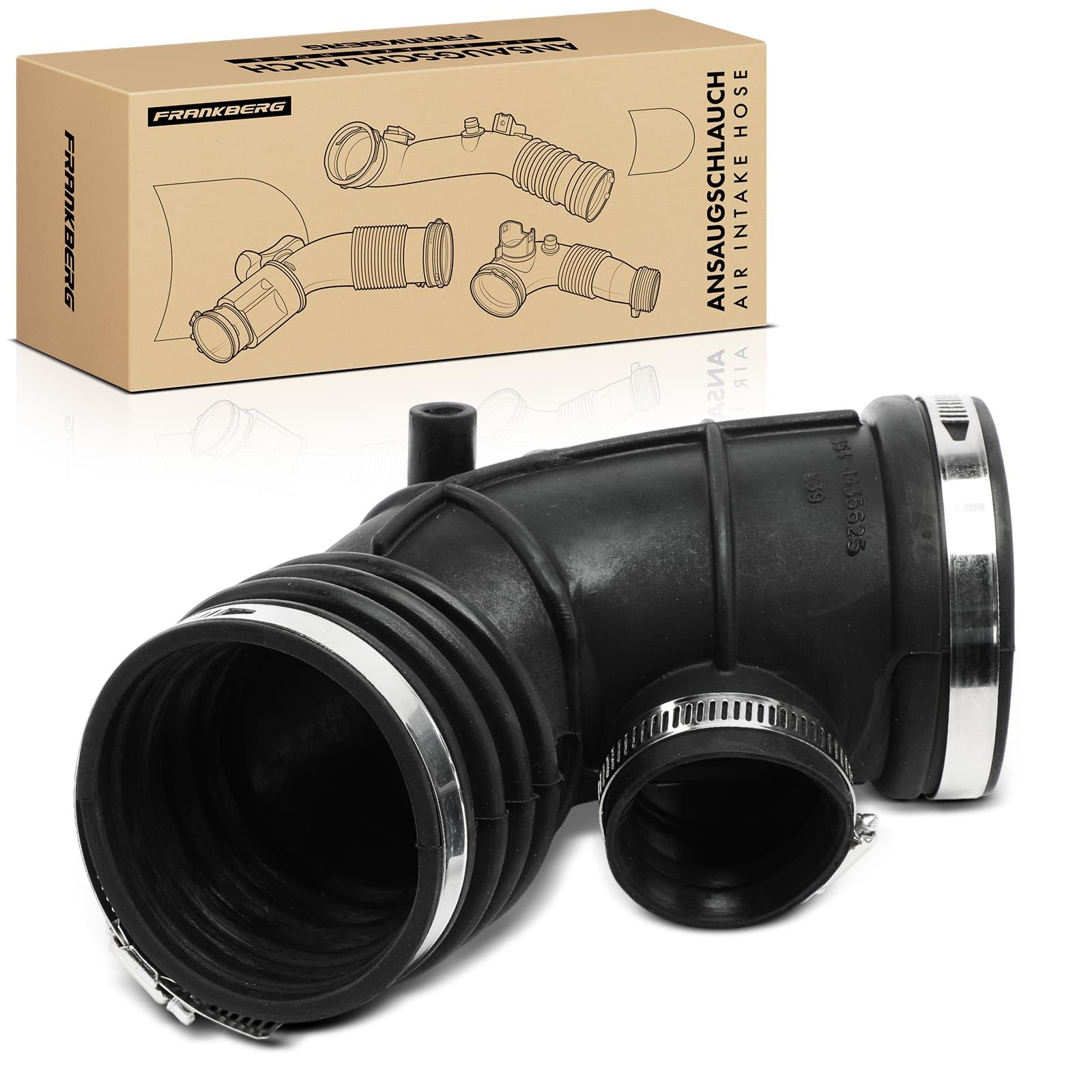 Frankberg Air Intake Hose Air Intake Pipe Compatible with 5 Series E39 520i 523i 525i 528i 7 Series E38 728i, iL 2.0L-2.8L Petrol 1996-2004 13541435625