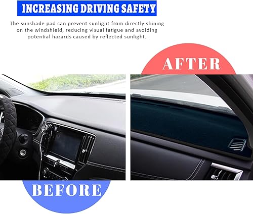 Miniatura 3 de Cubierta de tablero de ajuste personalizado para Hyundai Sonata 2011-2014, cubierta de tablero de salpicadero, protector de tapete de alfombra,