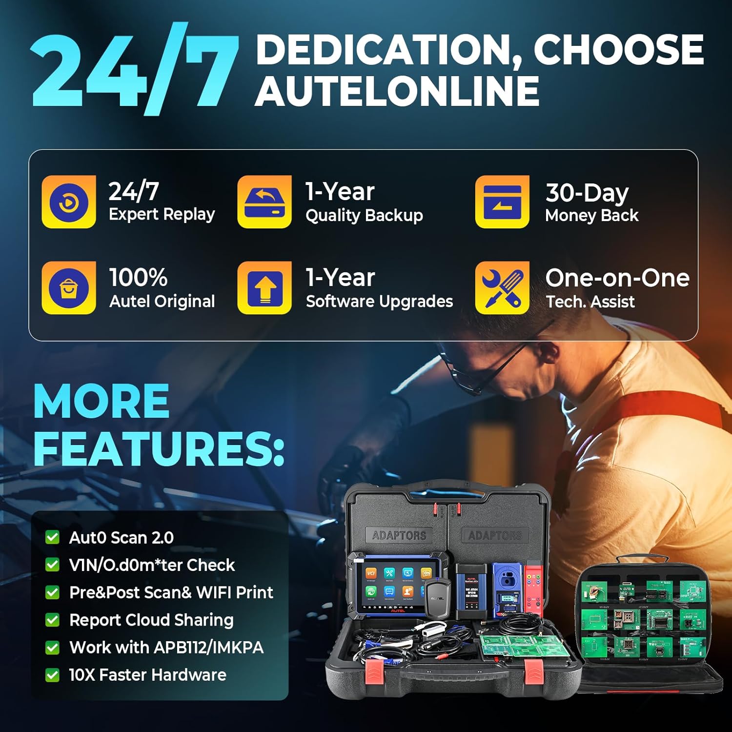 Autel Scanner MaxiIM IM608 PRO 2, 2026 IM608 PRO II Same As IM608 II Automotive Diagnostic Tool with $1316 Bundle, Advanced as Elite II Pro 40 Reset Services 3000+ Tests Bidirectional Tool, OS10