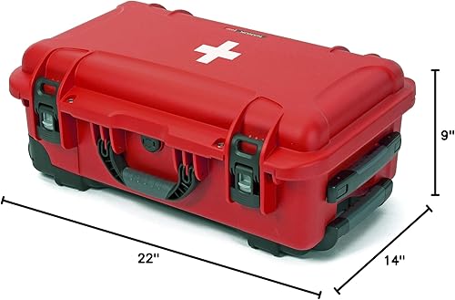 Miniatura 8 de NANUK Caja de primeros auxilios impermeable con ruedas 935 vacía, duradera, estuche organizador de primeros auxilios médicos, clasificación IP67, a
