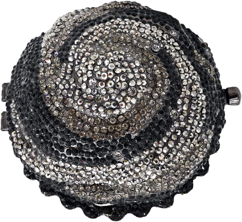 Novelty Mini Cupcake Clutch Purse,Women Formal Crystal Evening Handbags,Bridal Party Rhinestone Clutch Purse