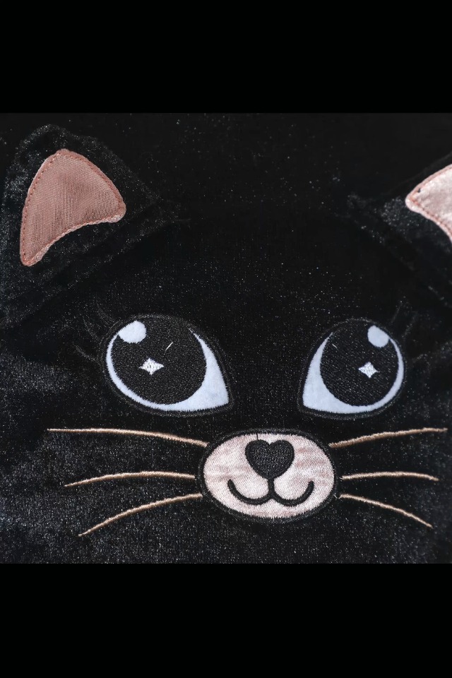 Disfraz niña gato con diadema y cola miniatura 7